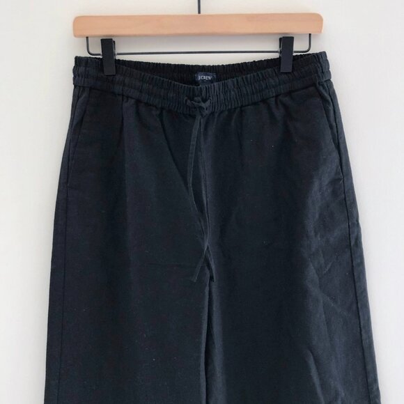 NWT J.Crew Linen-blend Slim Wide-leg Drawstring Pant - Picture 6 of 8